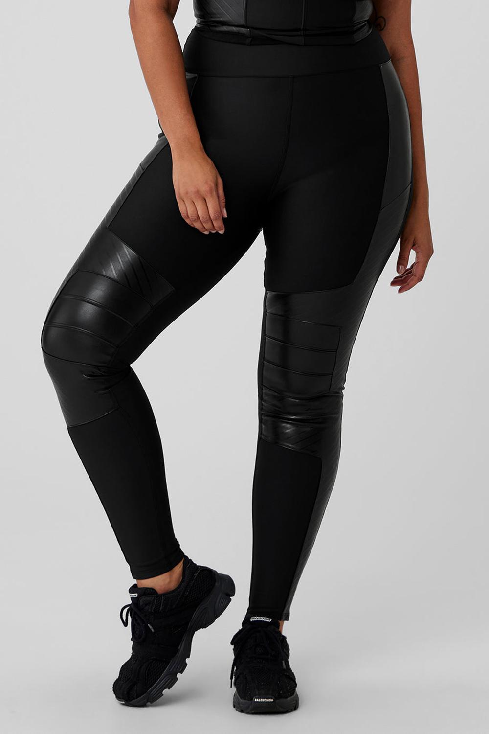 Black Women Alo Yoga Airlift Winter Warm High-Waist Supermoto Legging | Australia  90614-MSNA