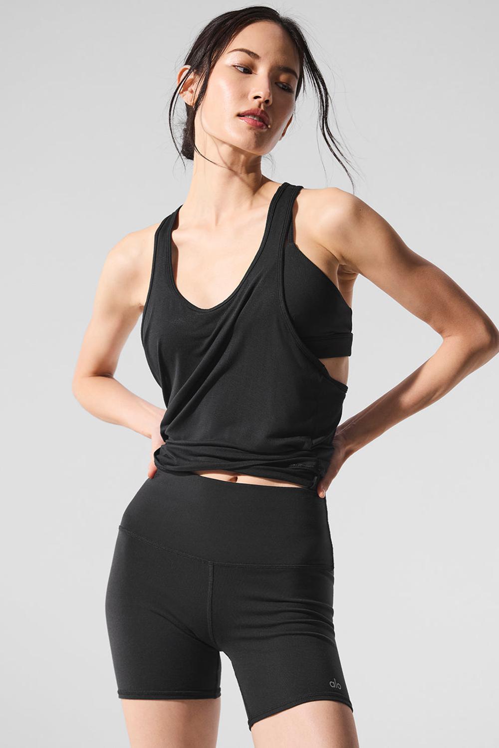Black Women Alo Yoga All Day Tank | Australia  69301-APBH