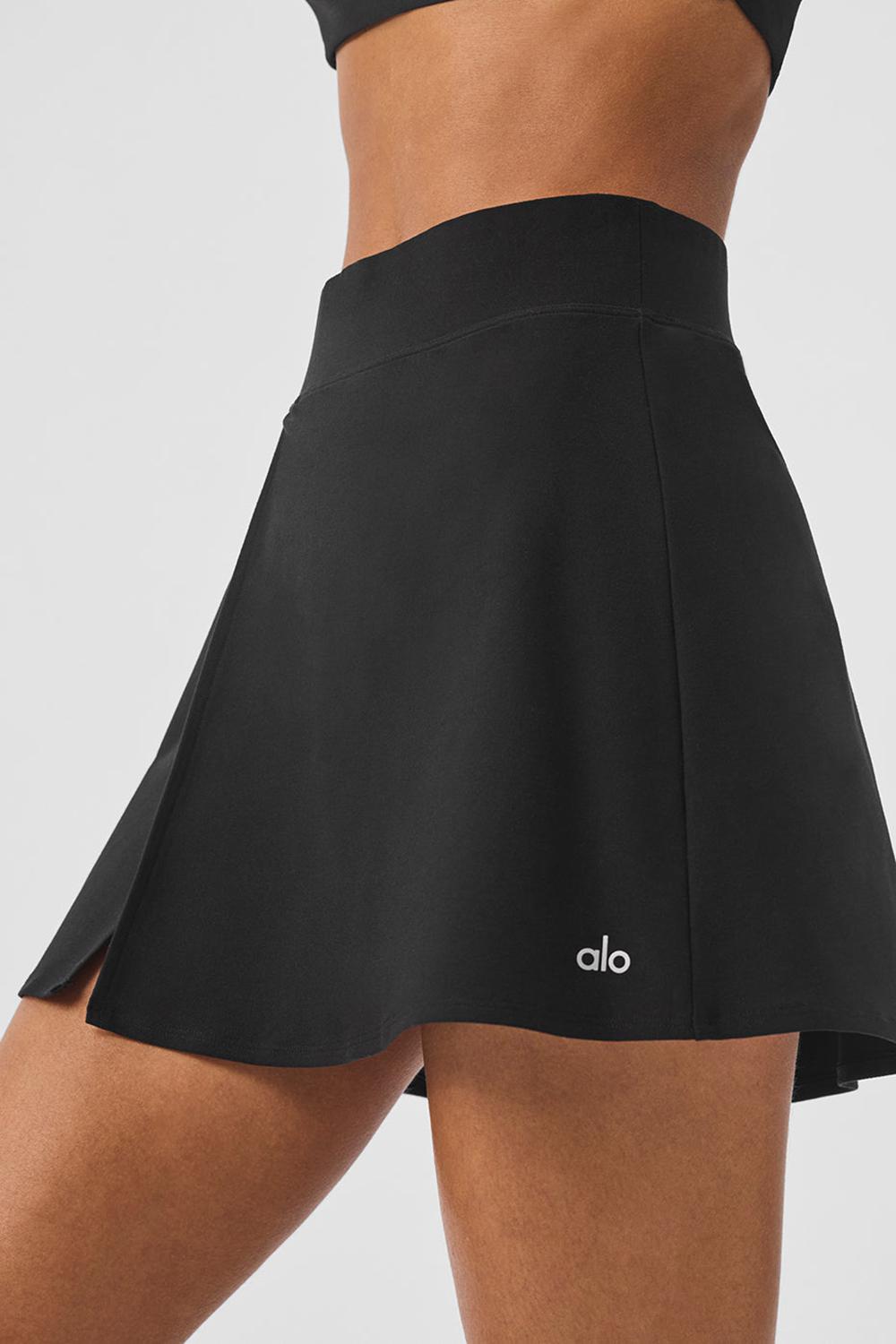 Black Women Alo Yoga Alosoft Backspin Skirt | Australia  25960-APXY
