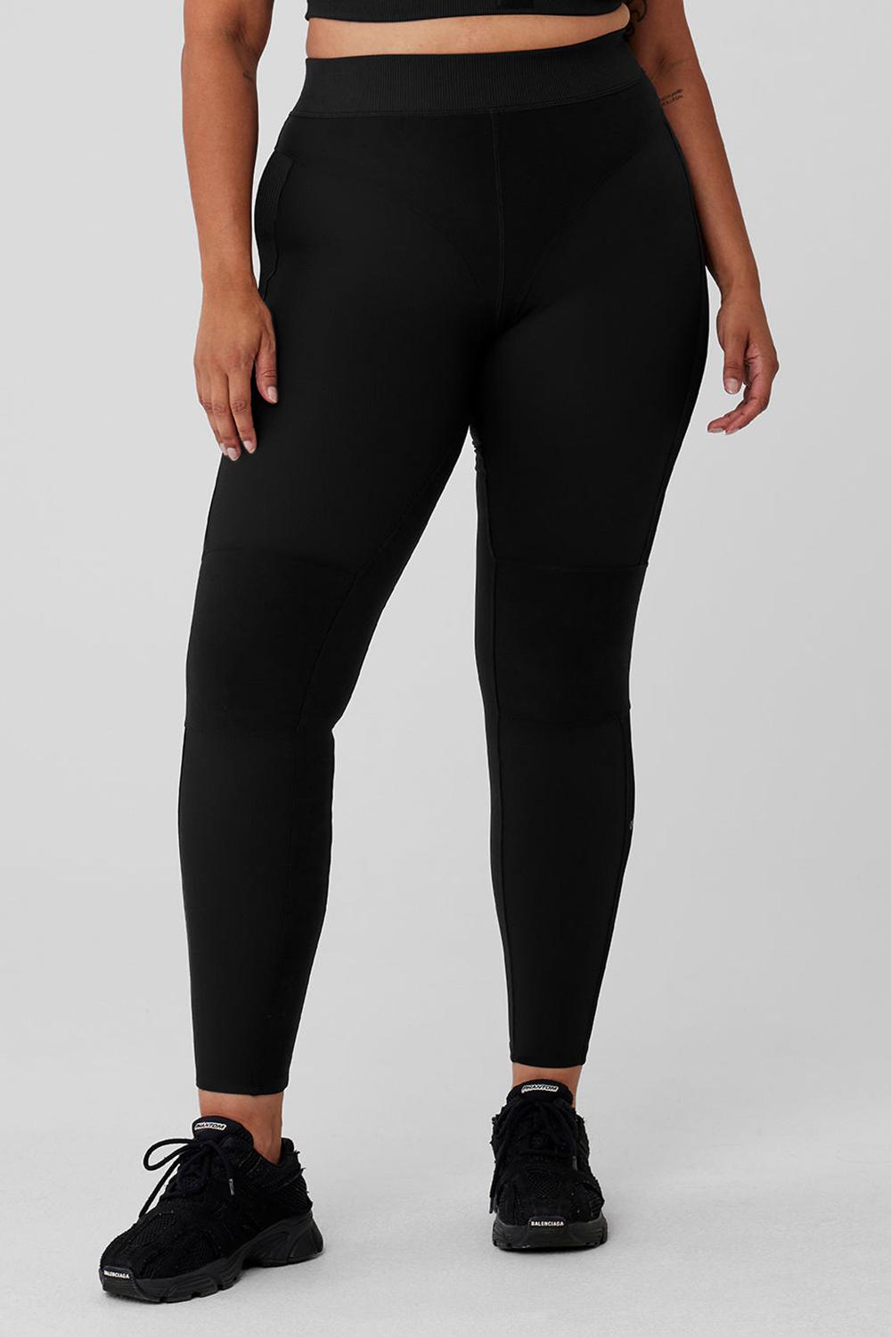 Black Women Alo Yoga Alosoft High-Waist Head Start Legging | Australia  04139-TKHC