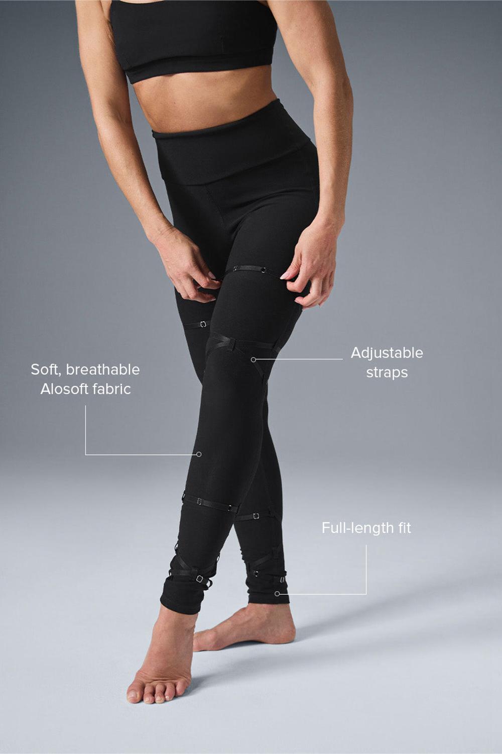 Black Women Alo Yoga Alosoft High-Waist Spotlight Legging | Australia  65290-JYZM