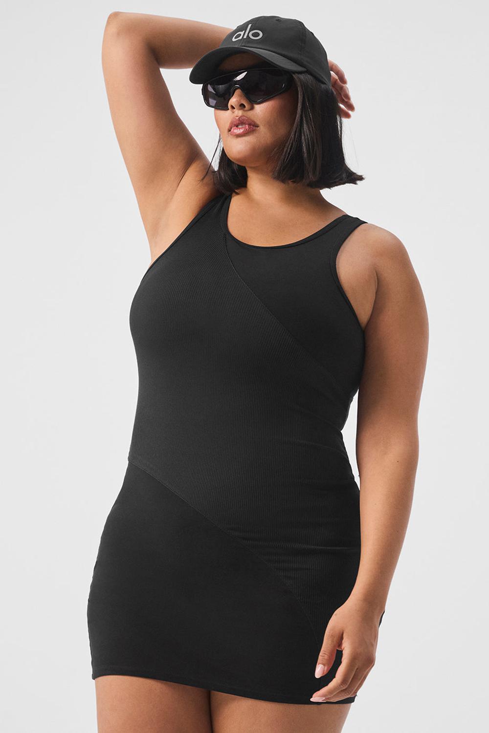 Black Women Alo Yoga Alosoft Sunbeam Dress | Australia  60219-QXIJ