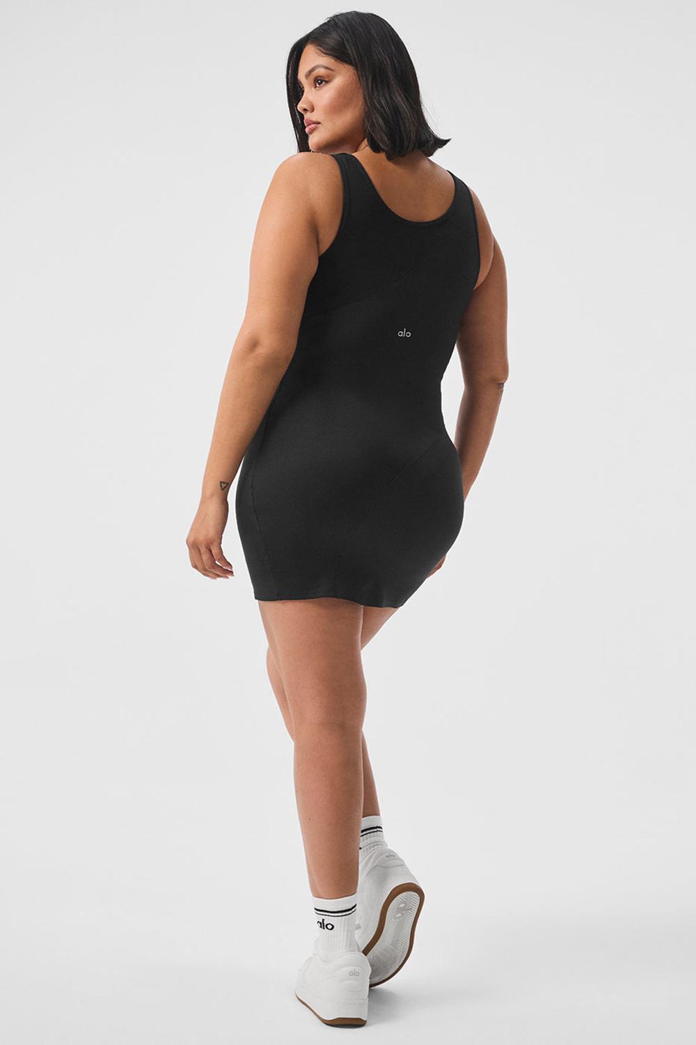 Black Women Alo Yoga Alosoft Sunbeam Dress | Australia  60219-QXIJ