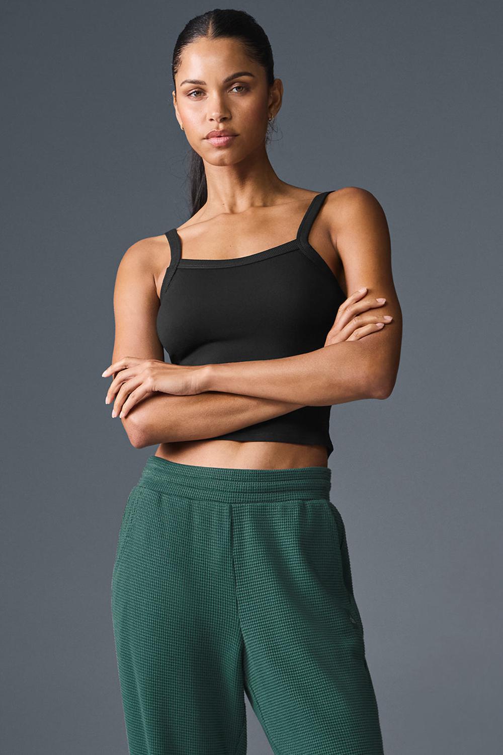 Black Women Alo Yoga Alosoft Sweet Talker Tank | Australia  25471-OGLM