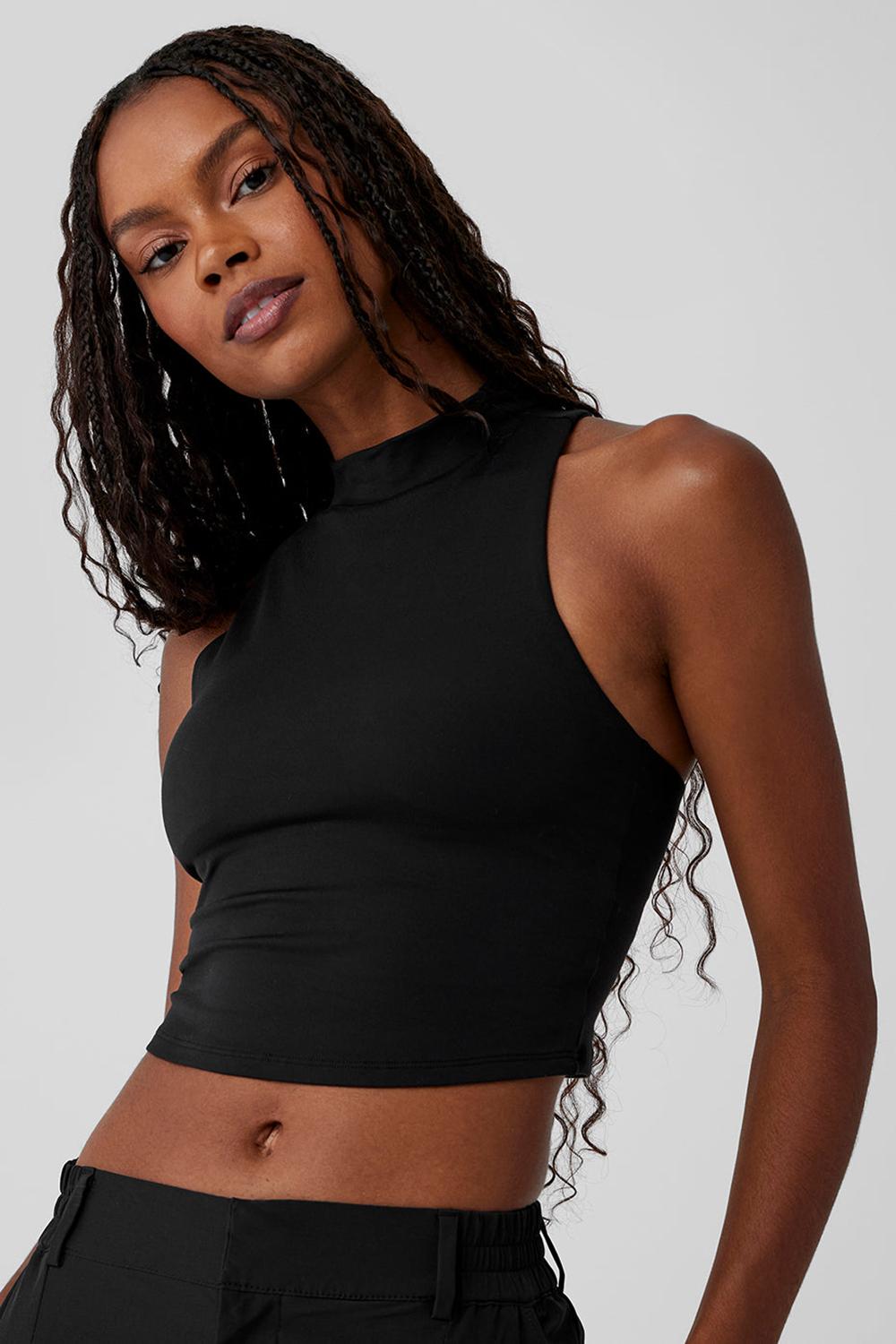 Black Women Alo Yoga Alosoft Top That Bra Tank | Australia  47932-WLTX