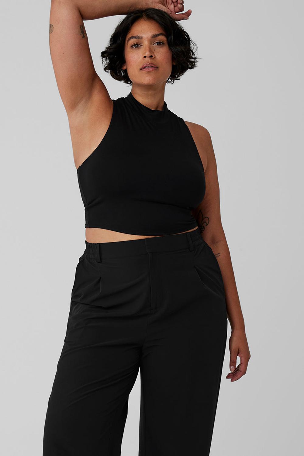 Black Women Alo Yoga Alosoft Top That Bra Tank | Australia  47932-WLTX