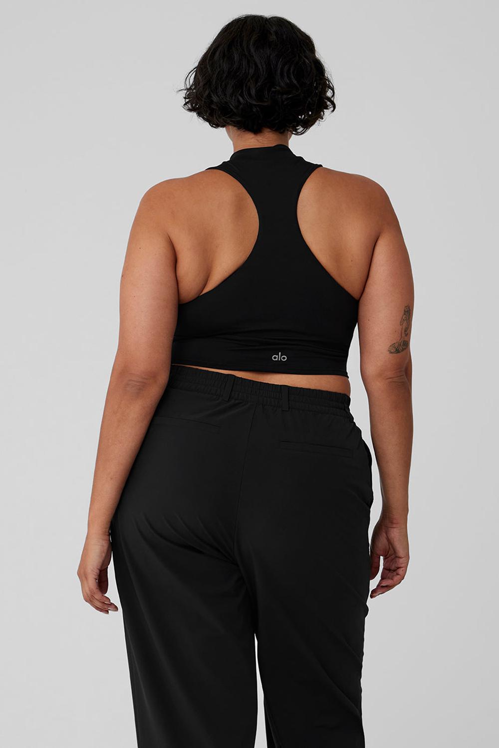 Black Women Alo Yoga Alosoft Top That Bra Tank | Australia  47932-WLTX