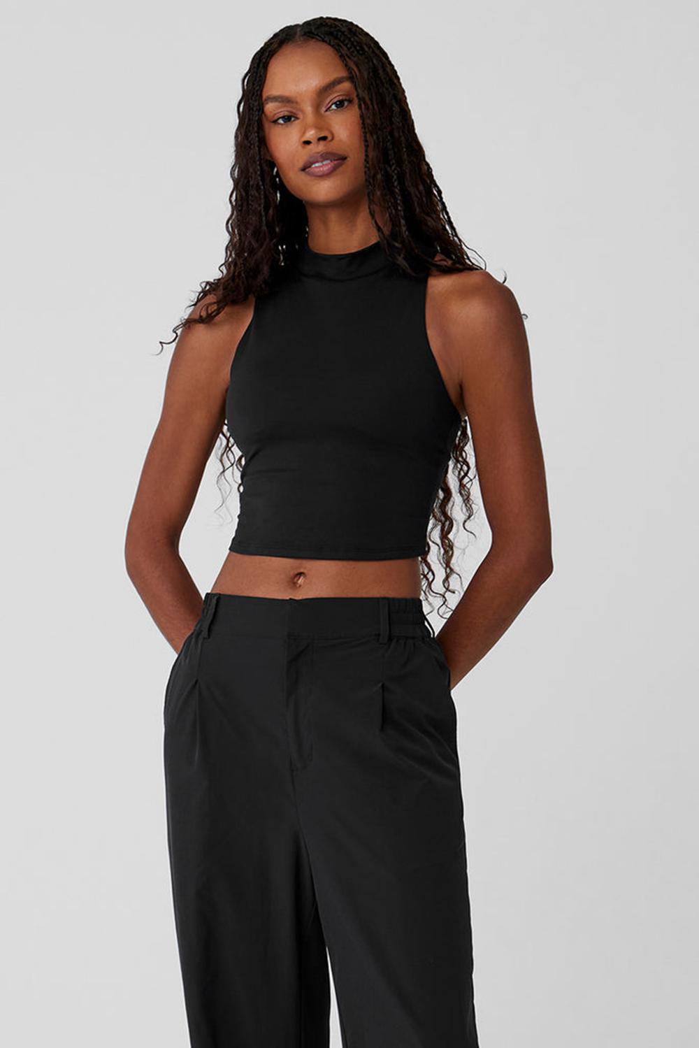 Black Women Alo Yoga Alosoft Top That Bra Tank | Australia  47932-WLTX