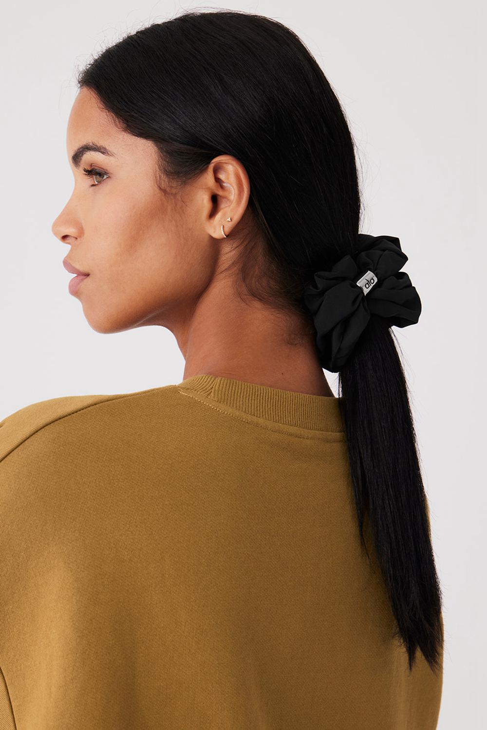 Black Women Alo Yoga Bead It Oversized Scrunchie | Australia  67319-KLFW