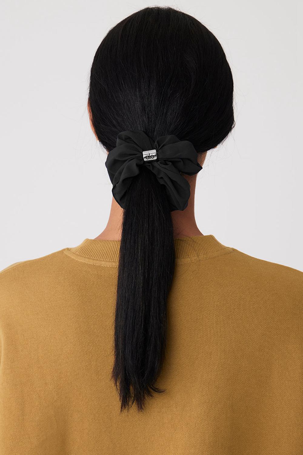 Black Women Alo Yoga Bead It Oversized Scrunchie | Australia  67319-KLFW