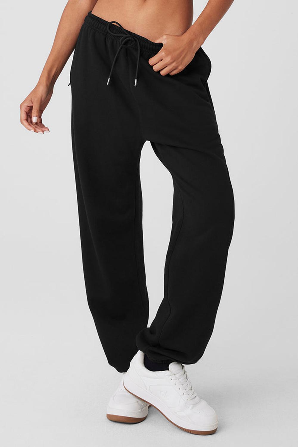 Black Women Alo Yoga Chill Sweatpant | Australia  18695-VNUY