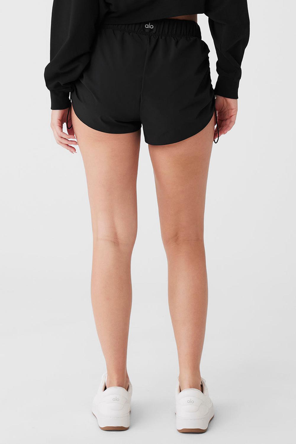 Black Women Alo Yoga Cinch It Up Short | Australia  45730-RFVL