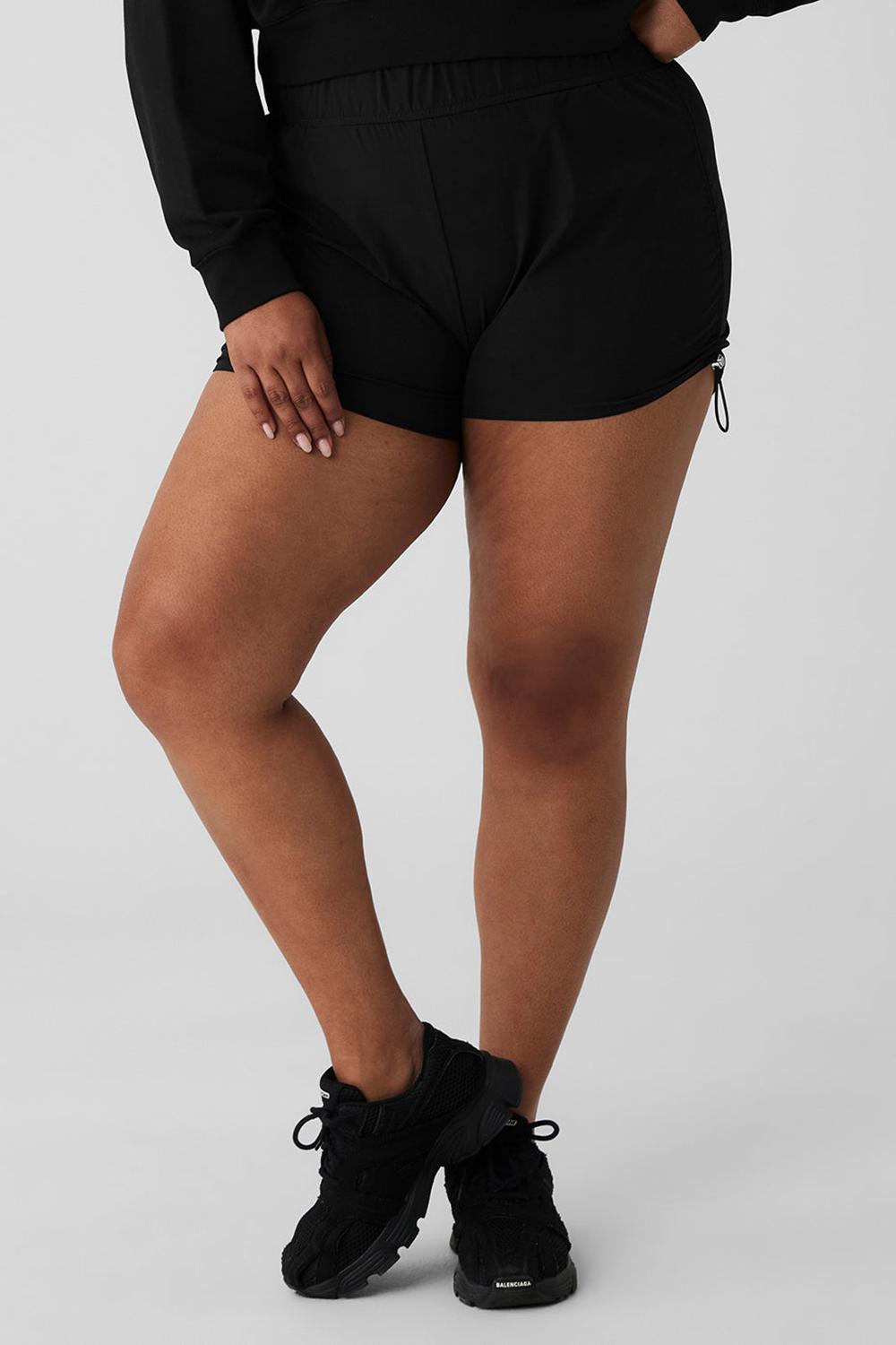 Black Women Alo Yoga Cinch It Up Short | Australia  45730-RFVL