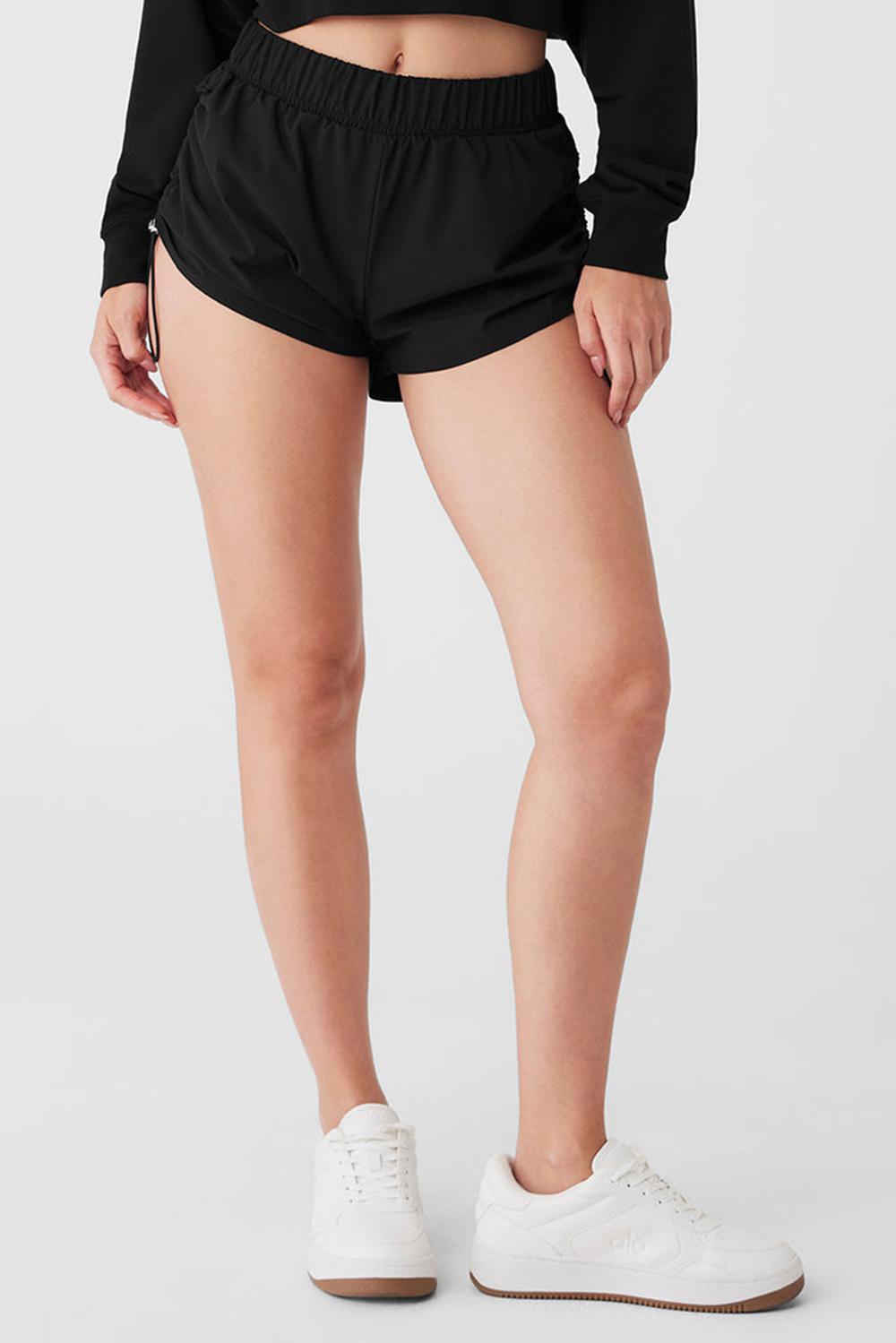Black Women Alo Yoga Cinch It Up Short | Australia  45730-RFVL