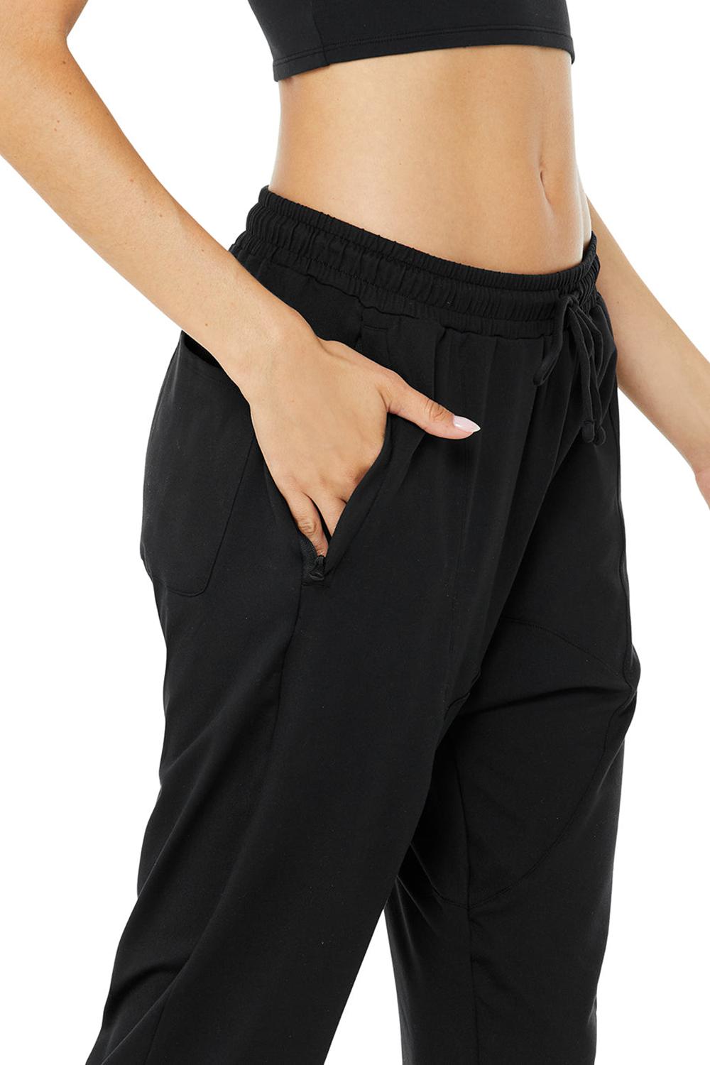 Black Women Alo Yoga Conquer Revitalize Pant | Australia  43016-YEQR