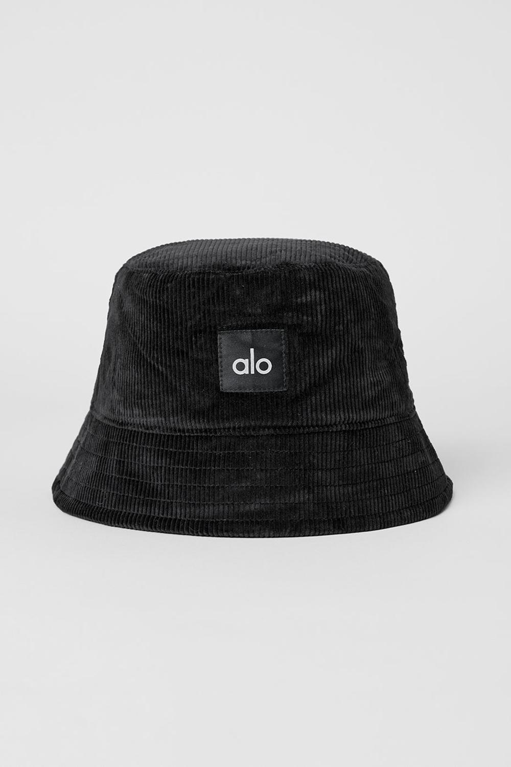 Black Women Alo Yoga Corduroy Neighborhood Bucket Hat | Australia  26894-ZHTN