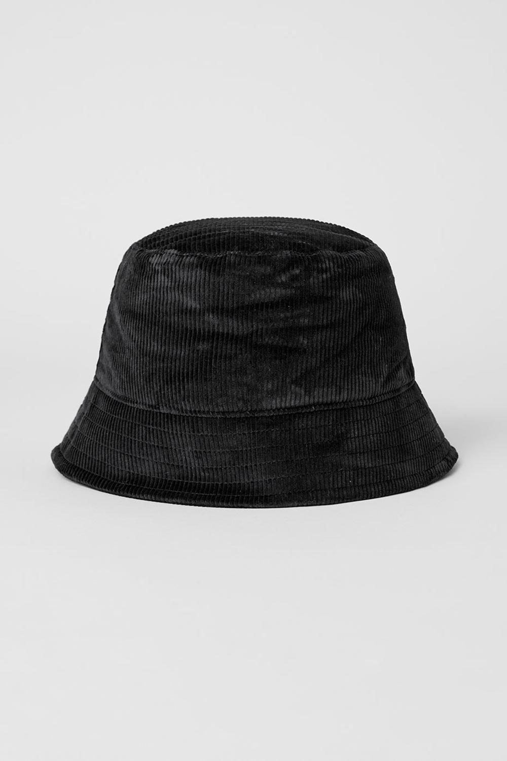 Black Women Alo Yoga Corduroy Neighborhood Bucket Hat | Australia  26894-ZHTN