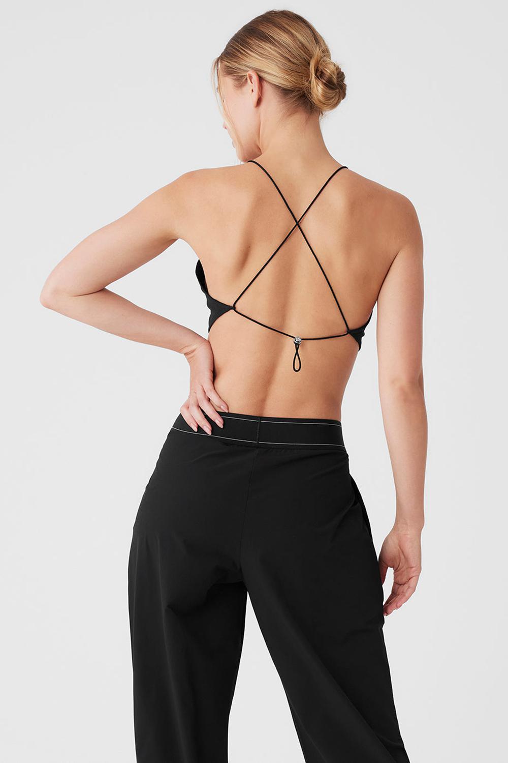 Black Women Alo Yoga Cropped Megastar Tank | Australia  10347-MRIY