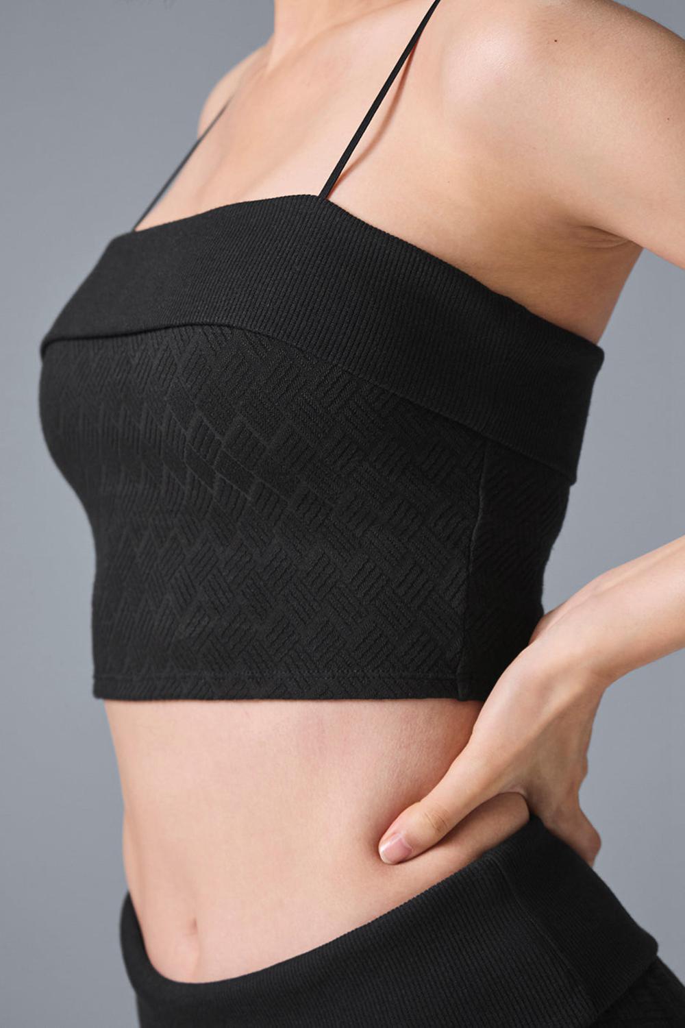 Black Women Alo Yoga Doubles Only Bra Tank | Australia  54107-NZED