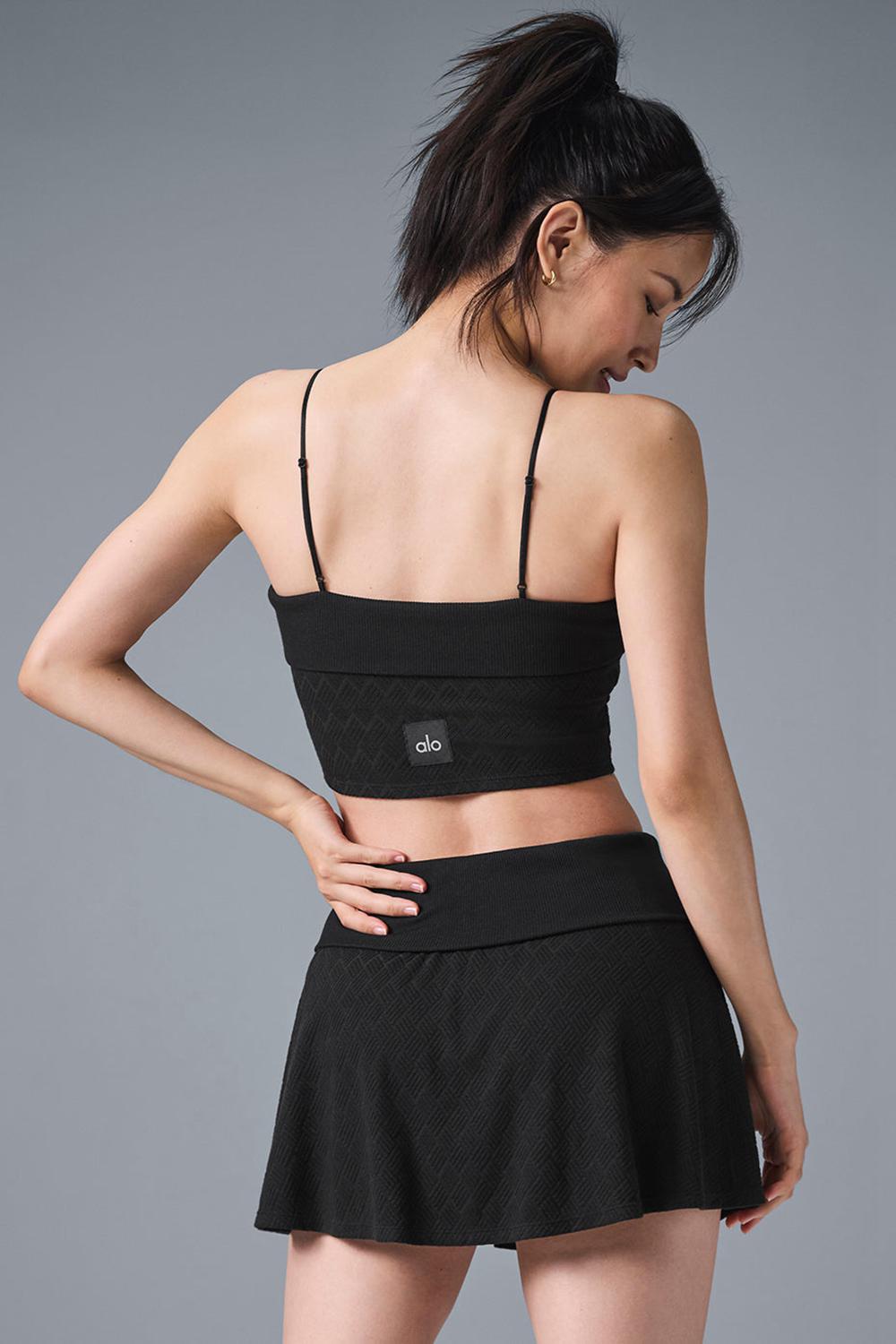 Black Women Alo Yoga Doubles Only Bra Tank | Australia  54107-NZED