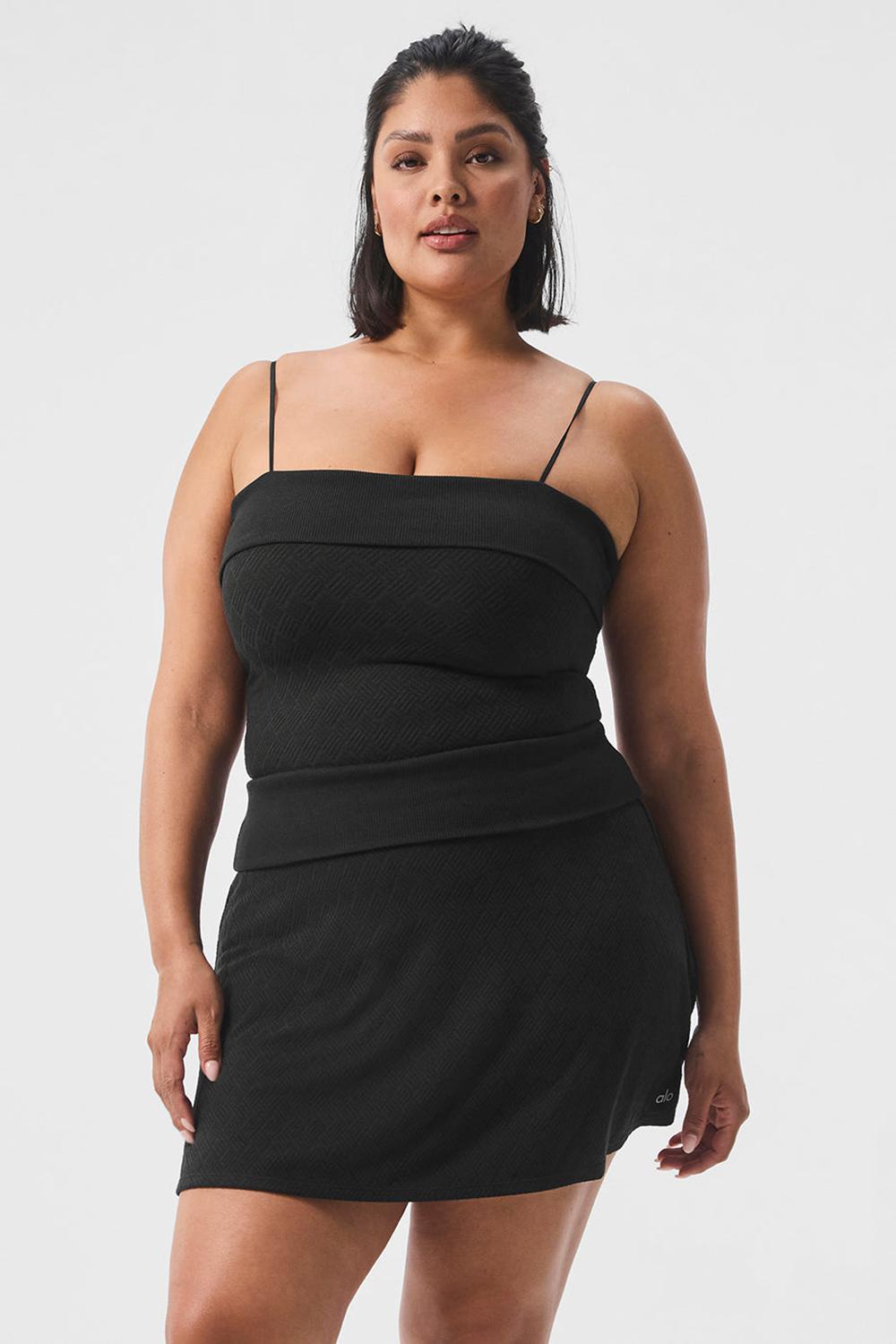 Black Women Alo Yoga Doubles Only Bra Tank | Australia  54107-NZED