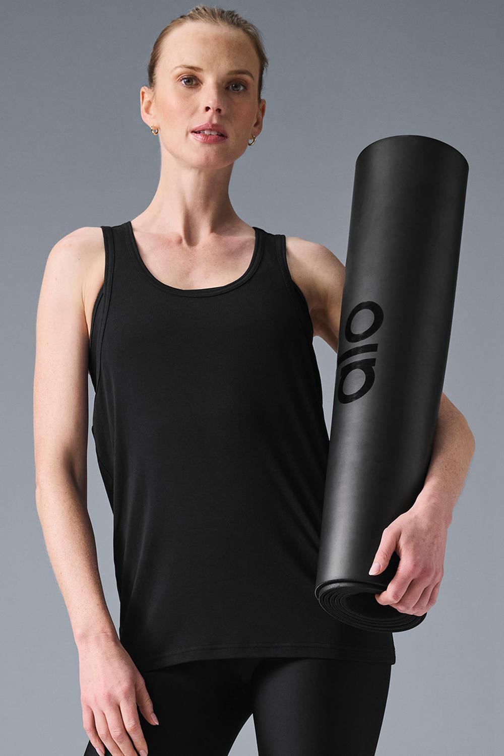 Black Women Alo Yoga Everyday Modal Rib Tank | Australia  09365-GPOK