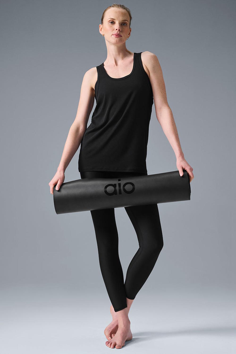 Black Women Alo Yoga Everyday Modal Rib Tank | Australia  09365-GPOK
