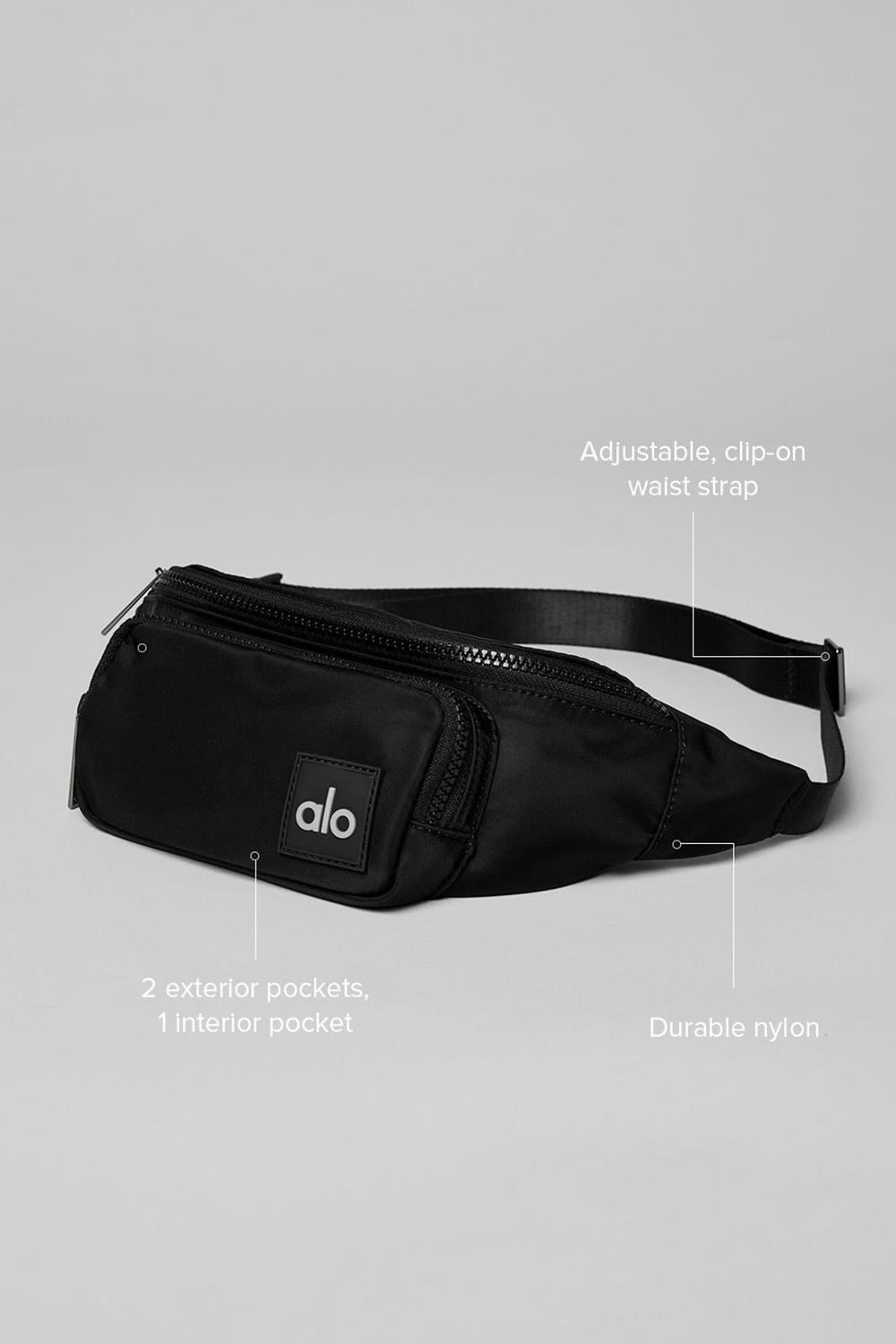 Black Women Alo Yoga Explorer Fanny Pack Bum Bags | Australia  63592-VJOM