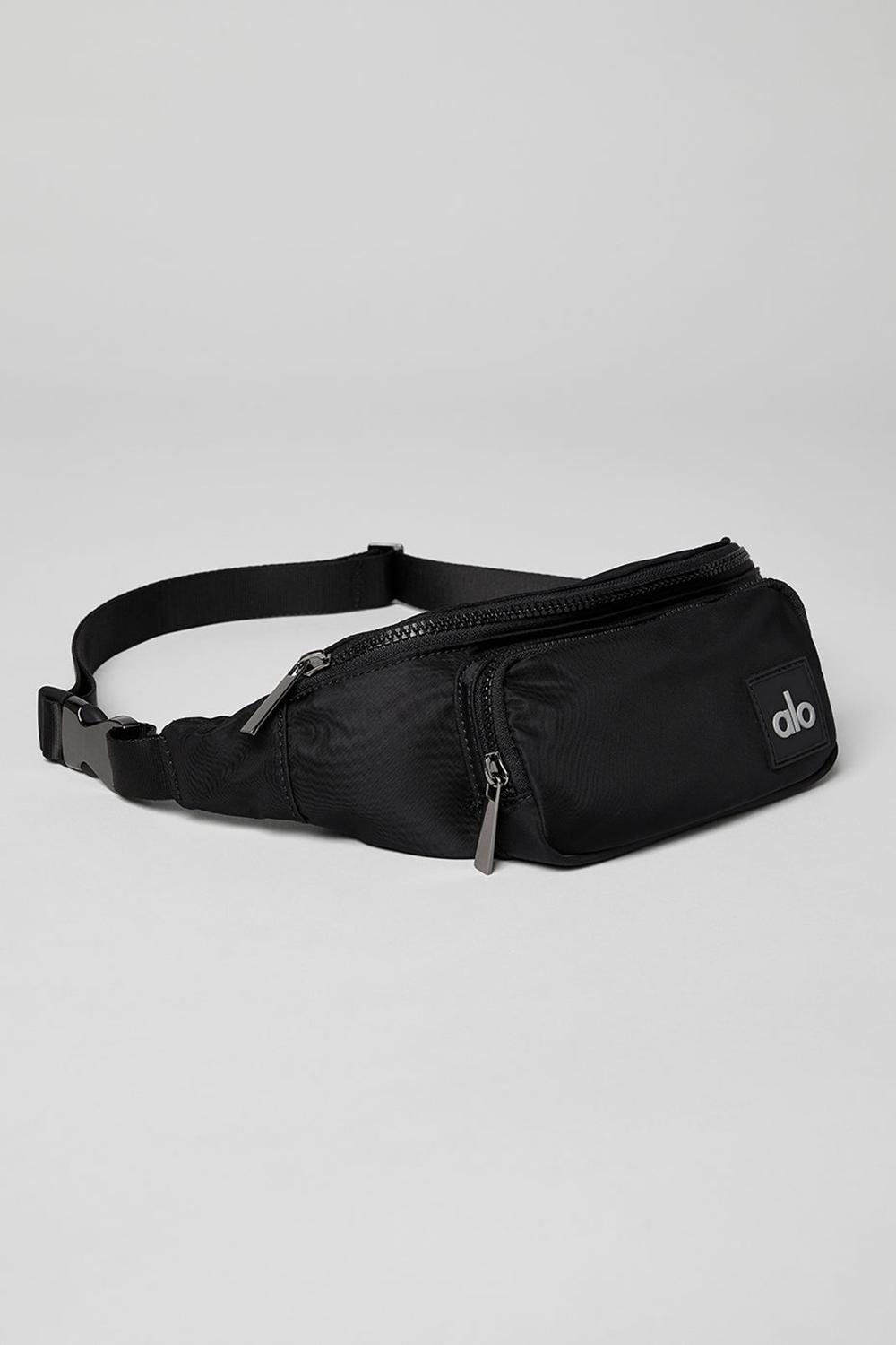Black Women Alo Yoga Explorer Fanny Pack Bum Bags | Australia  63592-VJOM