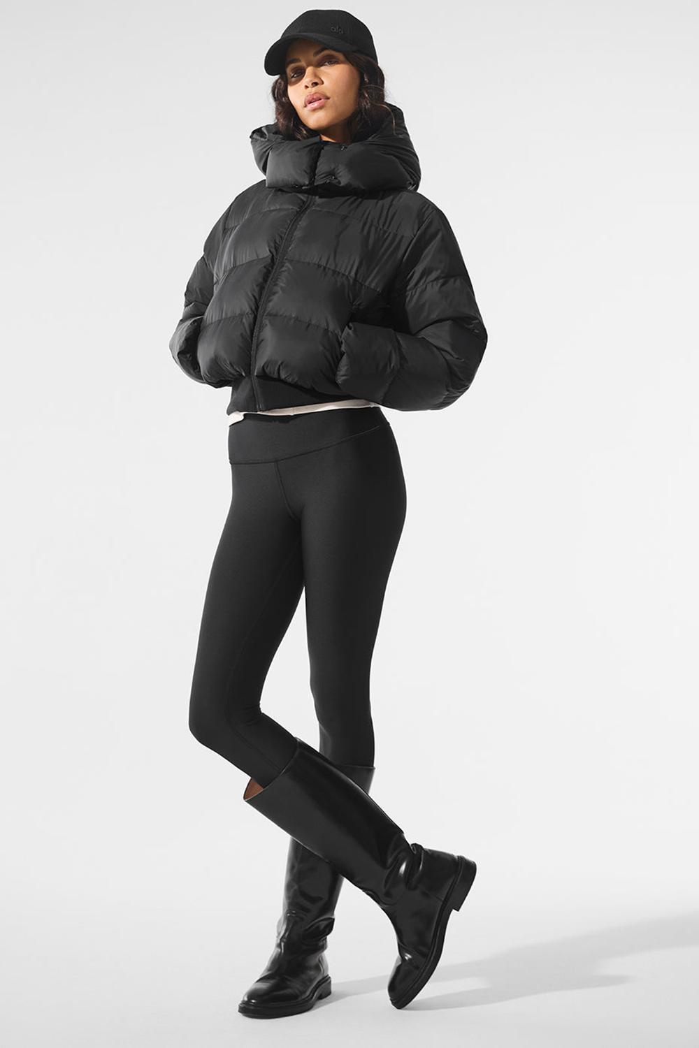 Black Women Alo Yoga Foxy Jacket | Australia  84597-QMUY