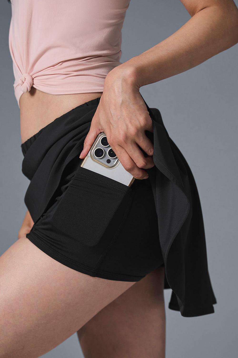 Black Women Alo Yoga Freestyle Skirt | Australia  63941-LUPZ