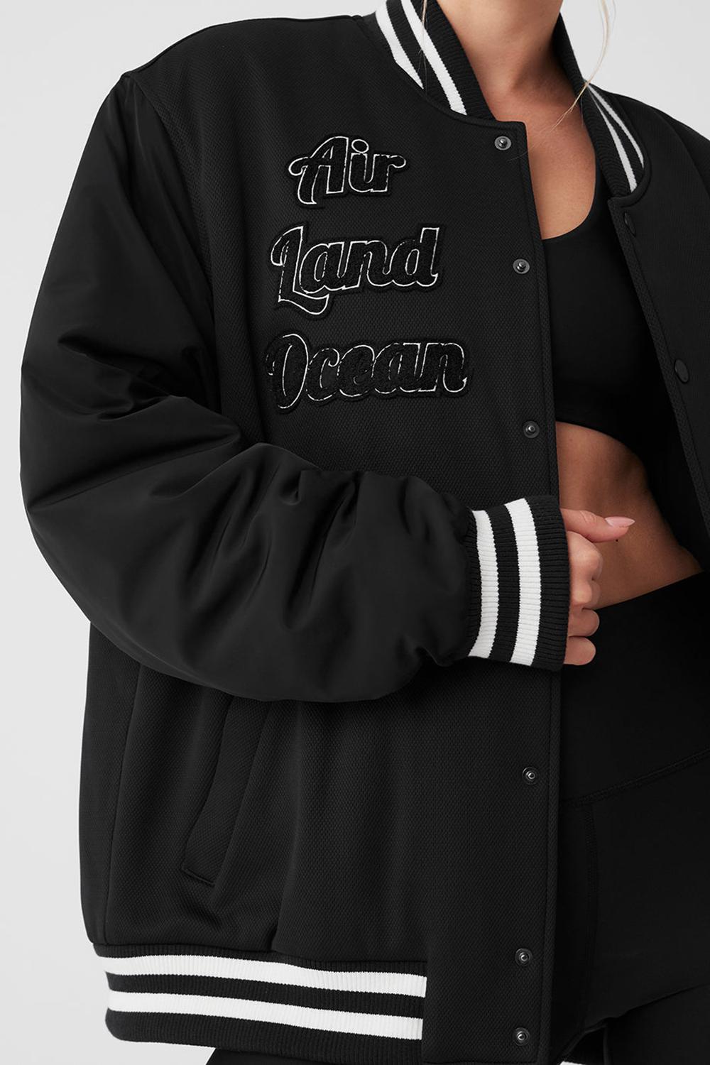 Black Women Alo Yoga G.O.A.T Jacket | Australia  31645-QVLN