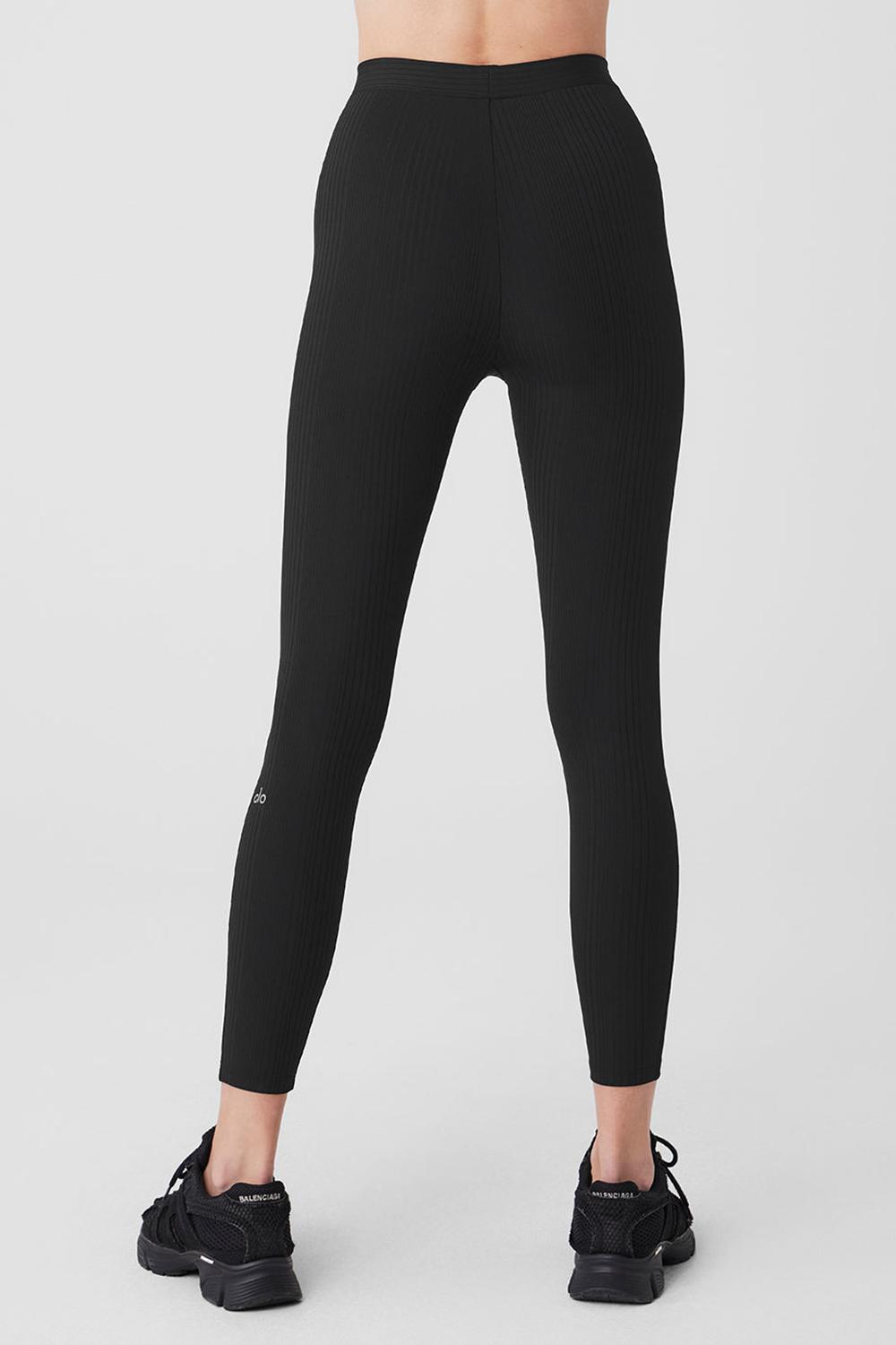 Black Women Alo Yoga High-Waist 7/8 Run It Back Legging | Australia  34250-XRUE