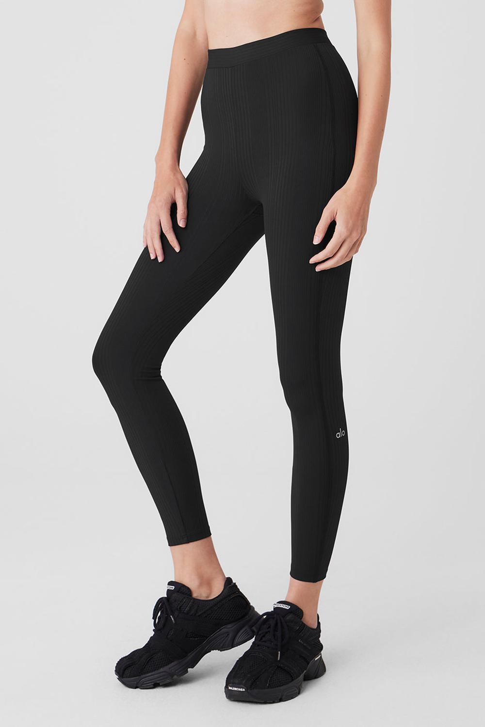 Black Women Alo Yoga High-Waist 7/8 Run It Back Legging | Australia  34250-XRUE