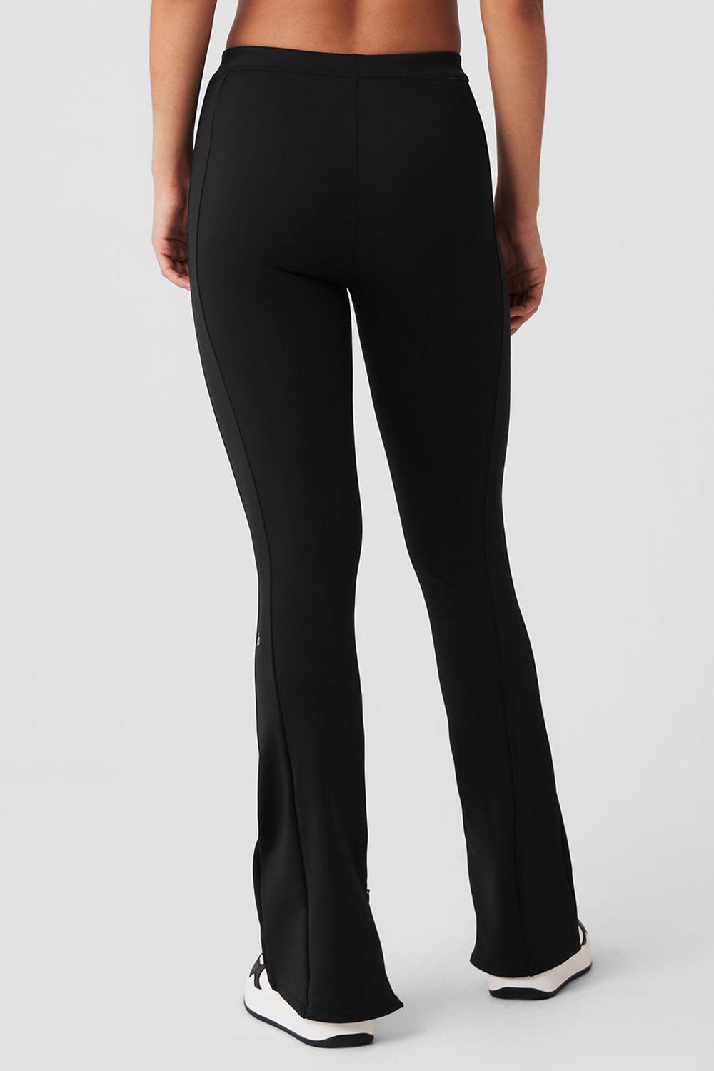 Black Women Alo Yoga High-Waist 7/8 Zip It Flare Legging | Australia  97536-WPSD
