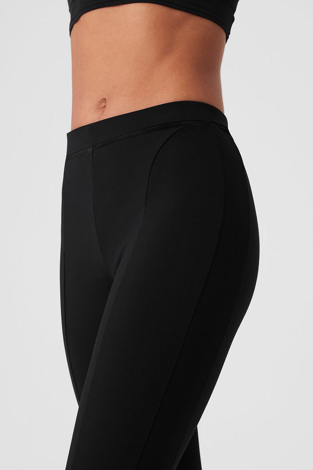 Black Women Alo Yoga High-Waist 7/8 Zip It Flare Legging | Australia  97536-WPSD