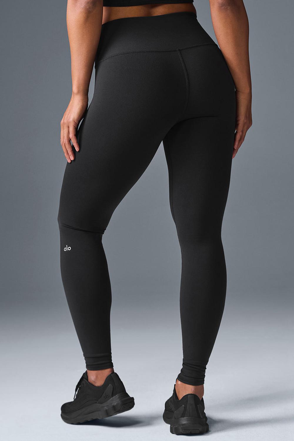 Black Women Alo Yoga High-Waist Airbrush Legging | Australia  58647-AIVC