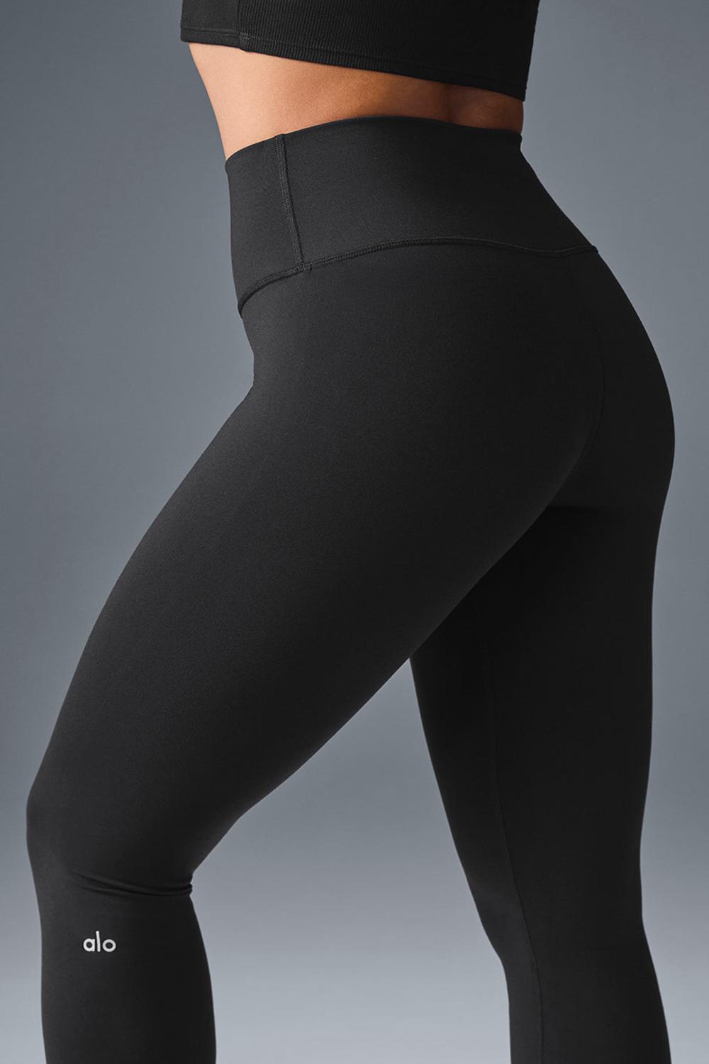 Black Women Alo Yoga High-Waist Airbrush Legging | Australia  58647-AIVC