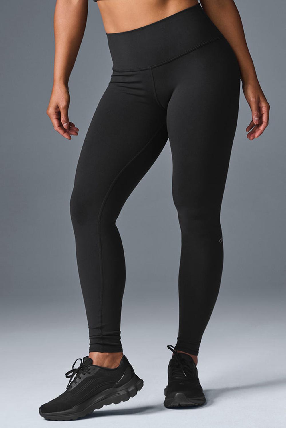 Black Women Alo Yoga High-Waist Airbrush Legging | Australia  58647-AIVC
