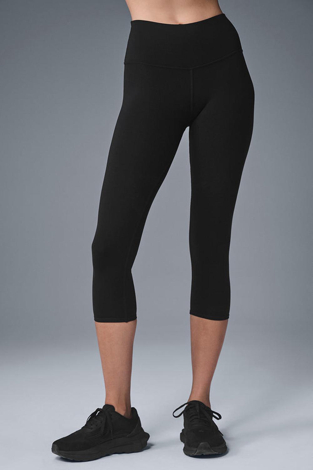 Black Women Alo Yoga High-Waist Airbrushris Legging | Australia  59360-QKDP