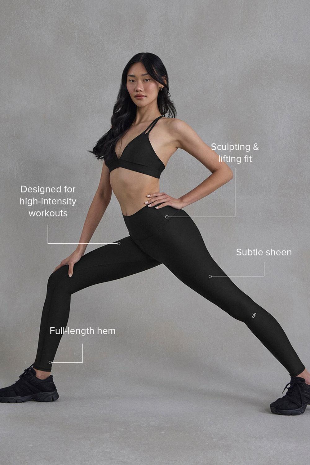 Black Women Alo Yoga High-Waist Airlift Legging | Australia  51472-NSDC