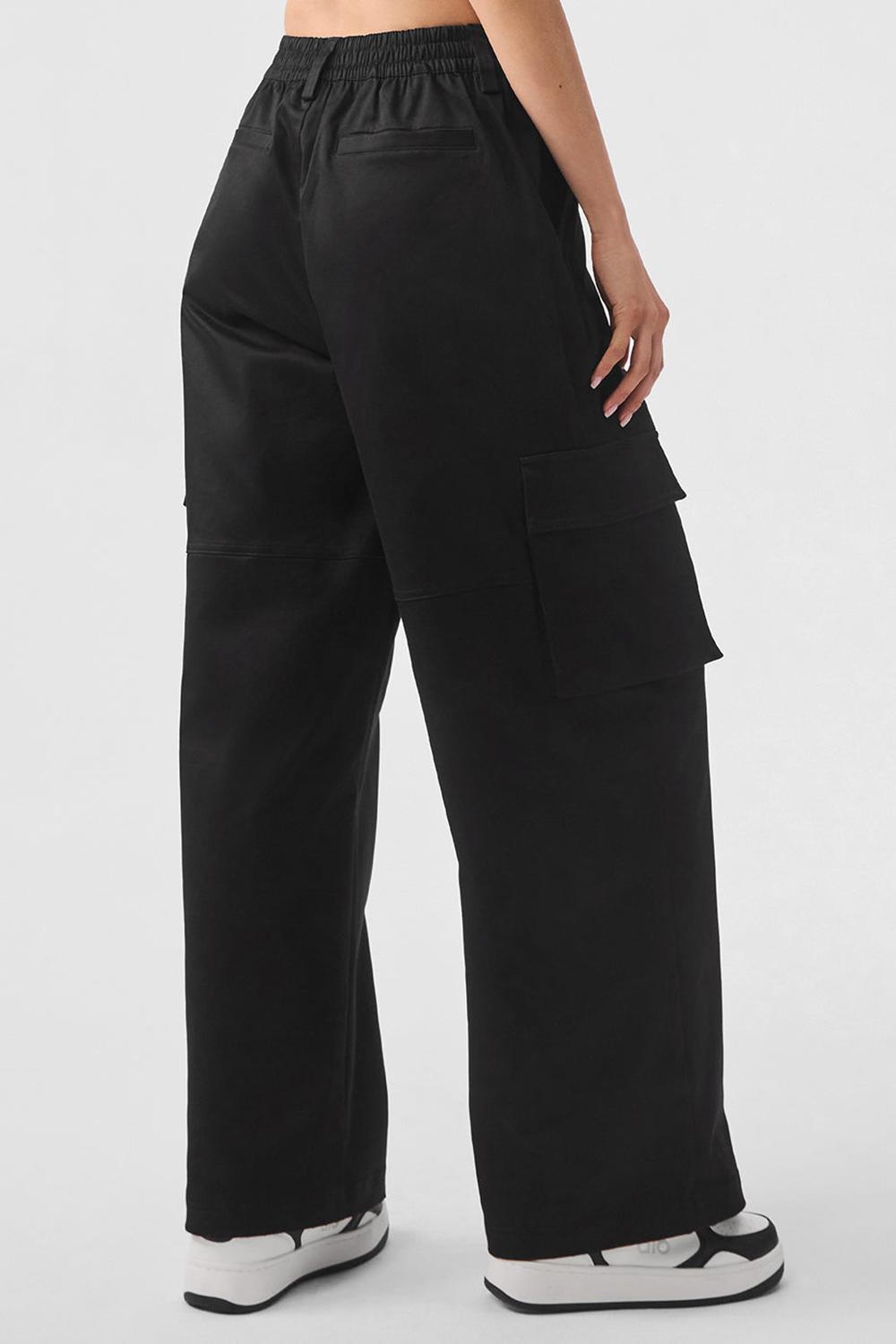 Black Women Alo Yoga High-Waist Night Out Cargo Pant | Australia  17920-WGIU