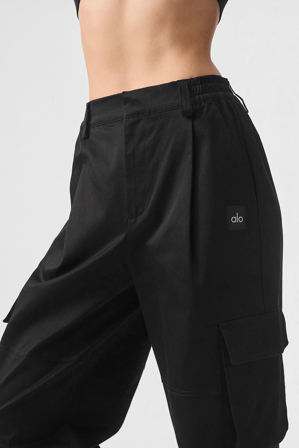 Black Women Alo Yoga High-Waist Night Out Cargo Pant | Australia  17920-WGIU