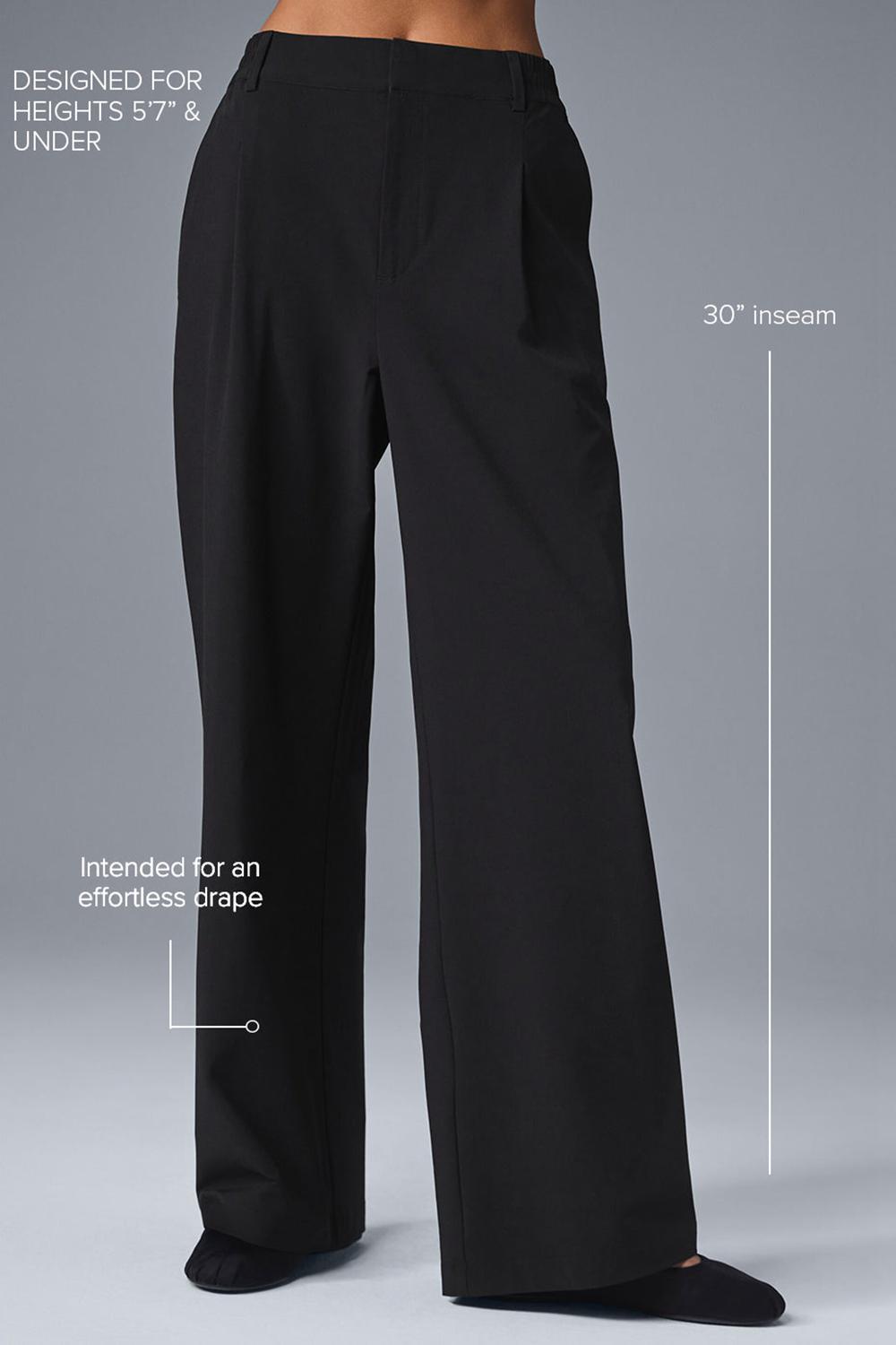 Black Women Alo Yoga High-Waist Pursuit (Regular) Pant | Australia  28091-VYDH