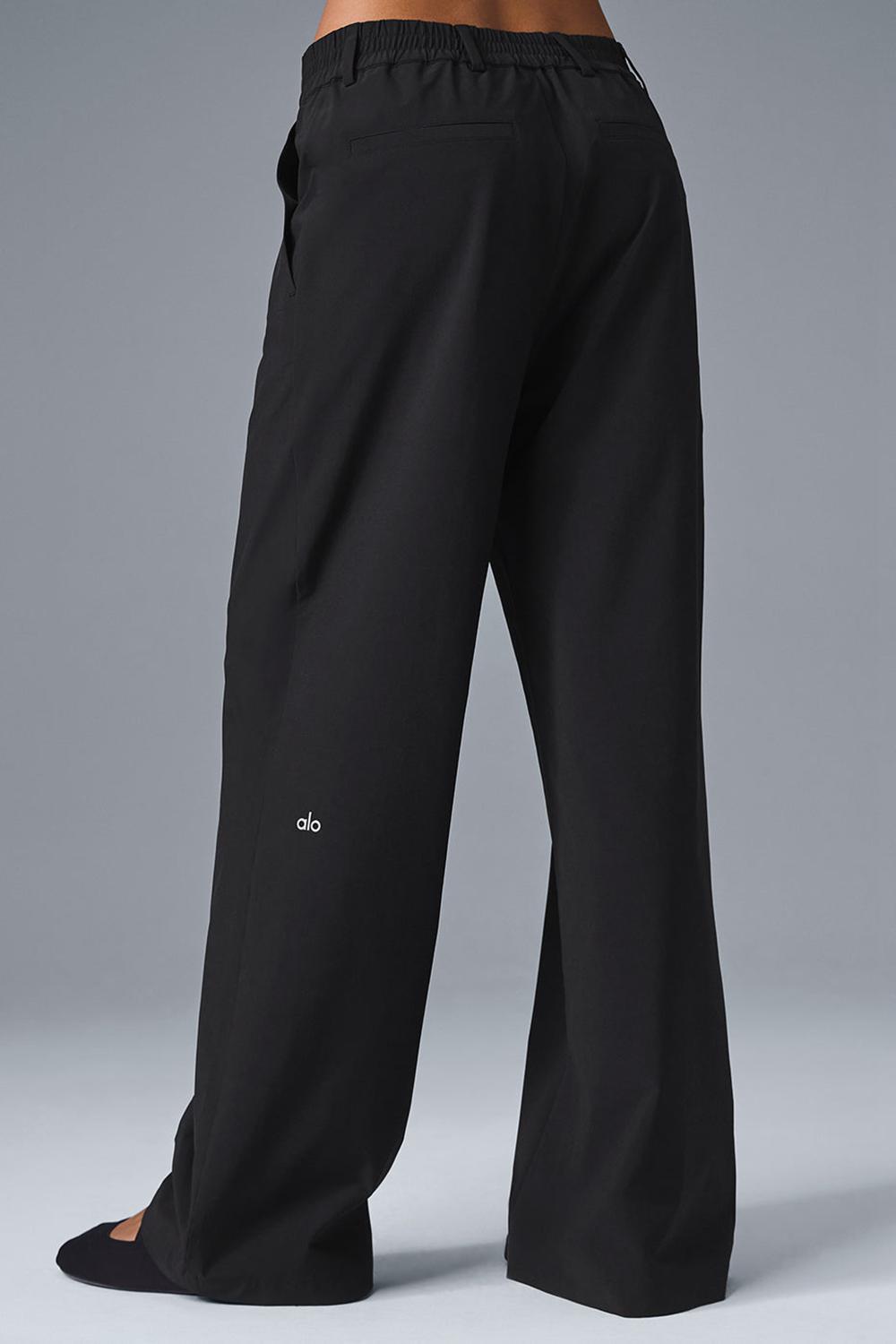 Black Women Alo Yoga High-Waist Pursuit (Regular) Pant | Australia  28091-VYDH