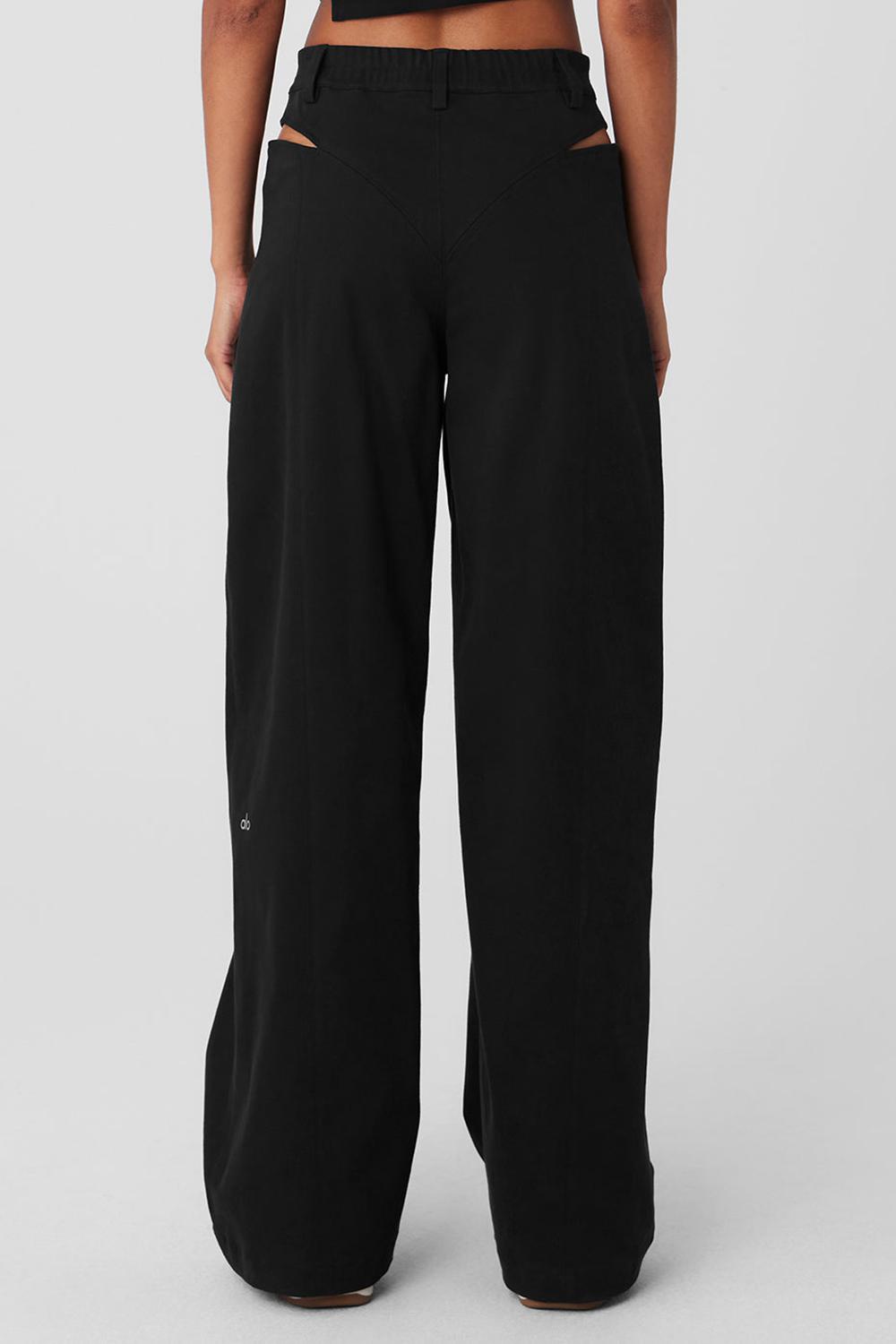 Black Women Alo Yoga High-Waist Risk Taker Pant | Australia  06527-RLPH