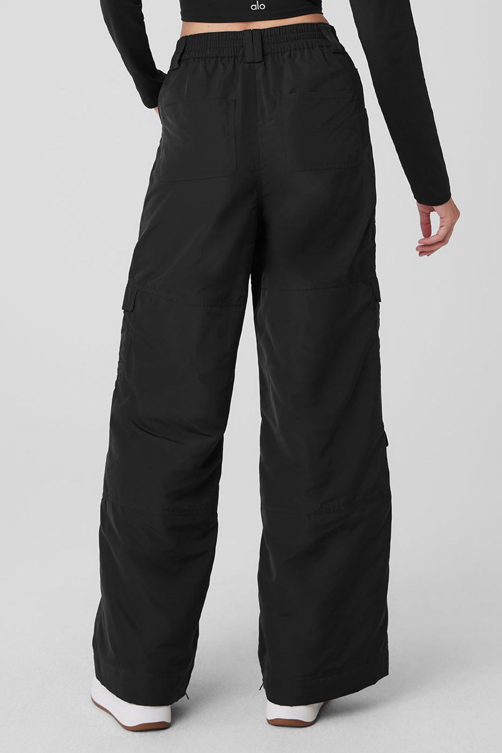 Black Women Alo Yoga High-Waist Ski-Moto Pant | Australia  07981-VORX
