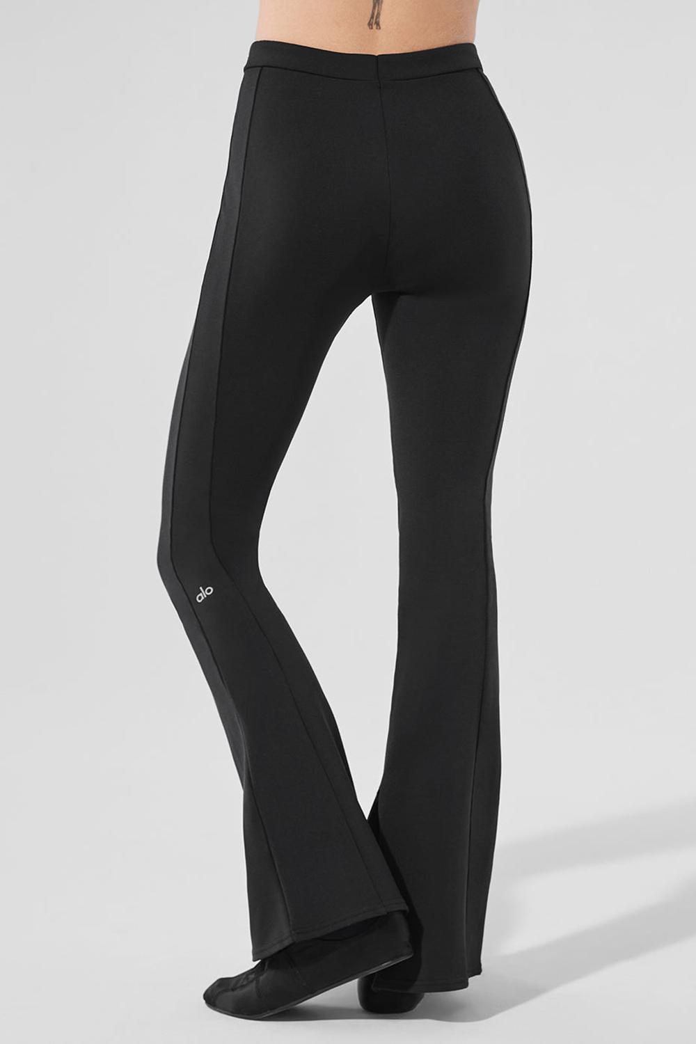 Black Women Alo Yoga High-Waist Zip It Flare Legging | Australia  63870-QXDG