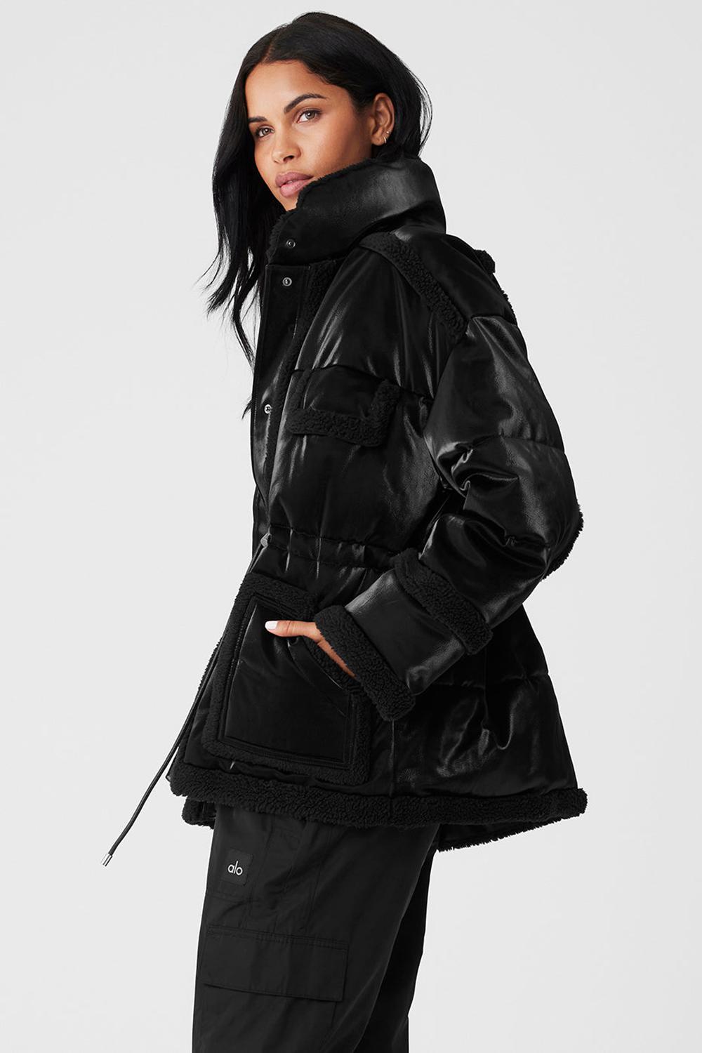 Black Women Alo Yoga Ice Breaker Jacket | Australia  39567-AZPC