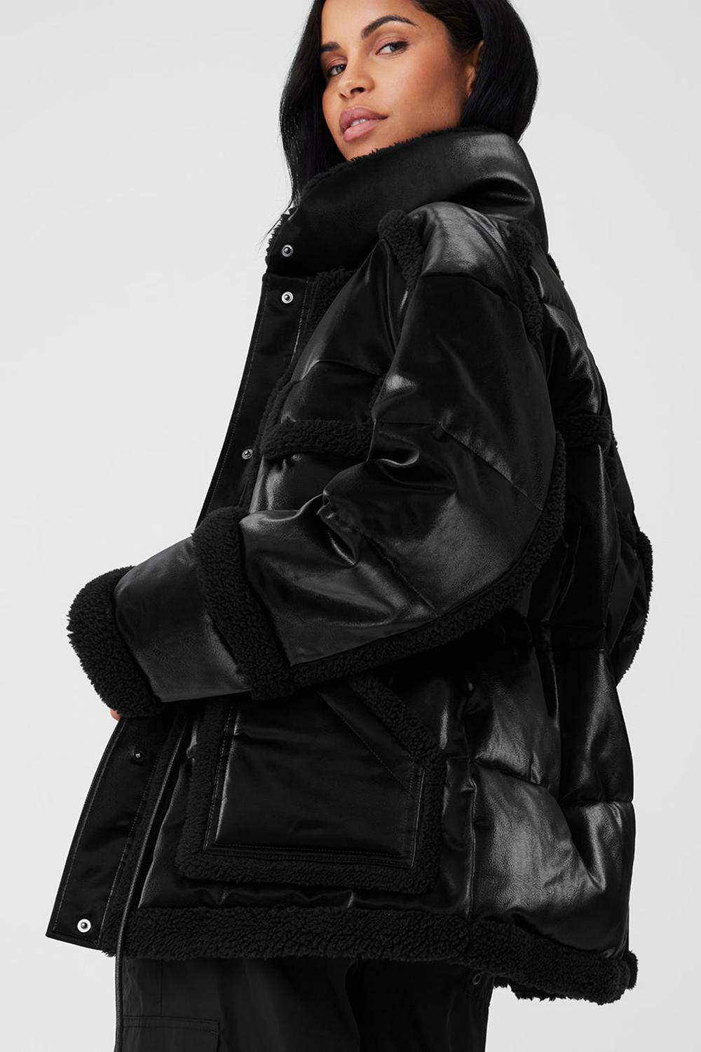 Black Women Alo Yoga Ice Breaker Jacket | Australia  39567-AZPC
